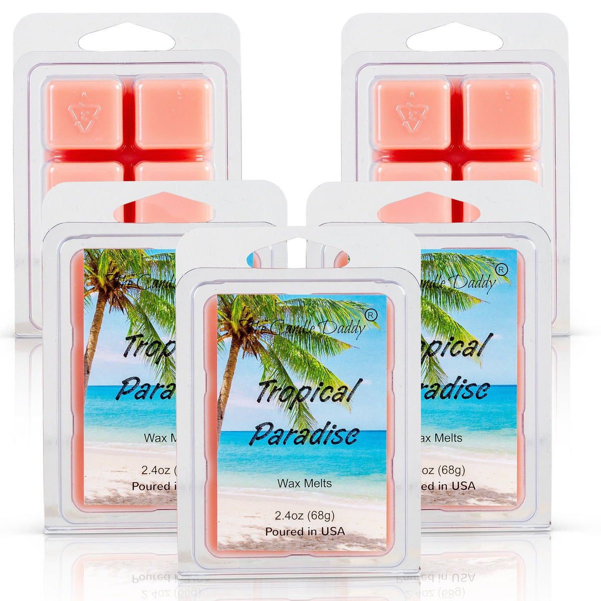 Tropical Paradise- Maximum Scent Wax Cubes/Melts- 1 Pack -2: 1 Pack of Wax Melts