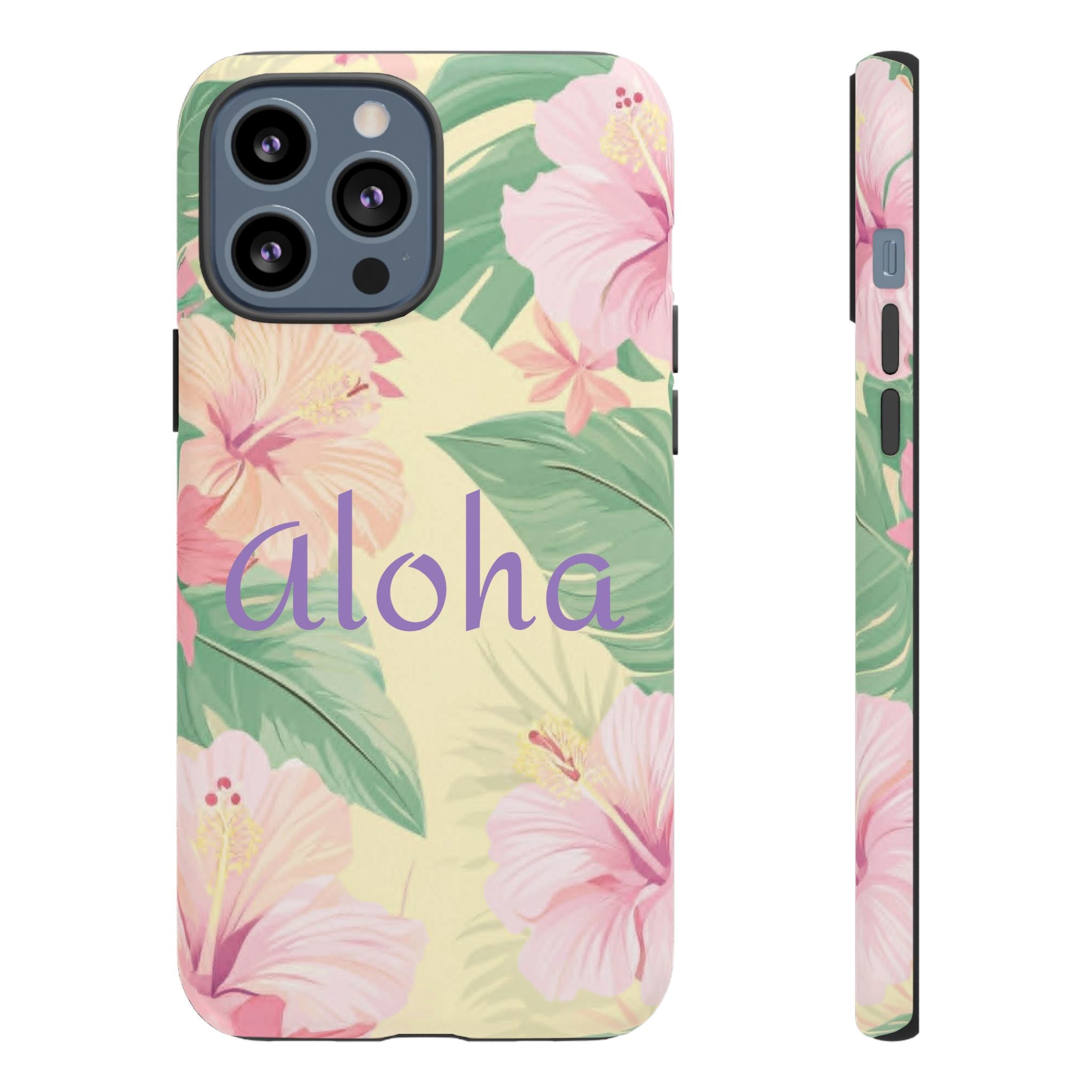 Aloha Floral Tough Phone Case — Tropical Hibiscus Protective Cover