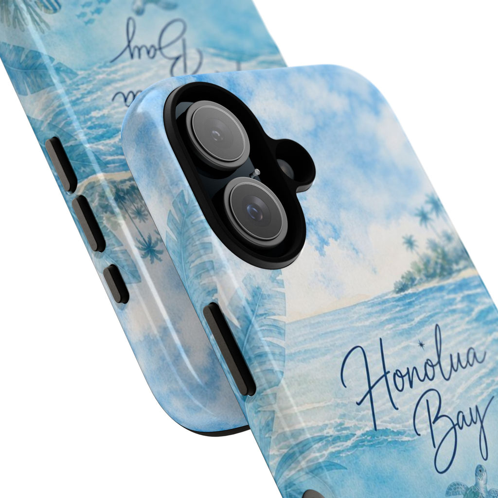 Honolua Bay Hawaii Tough Case | Sea Turtle Ocean Art | Tropical Watercolor Phone Cover