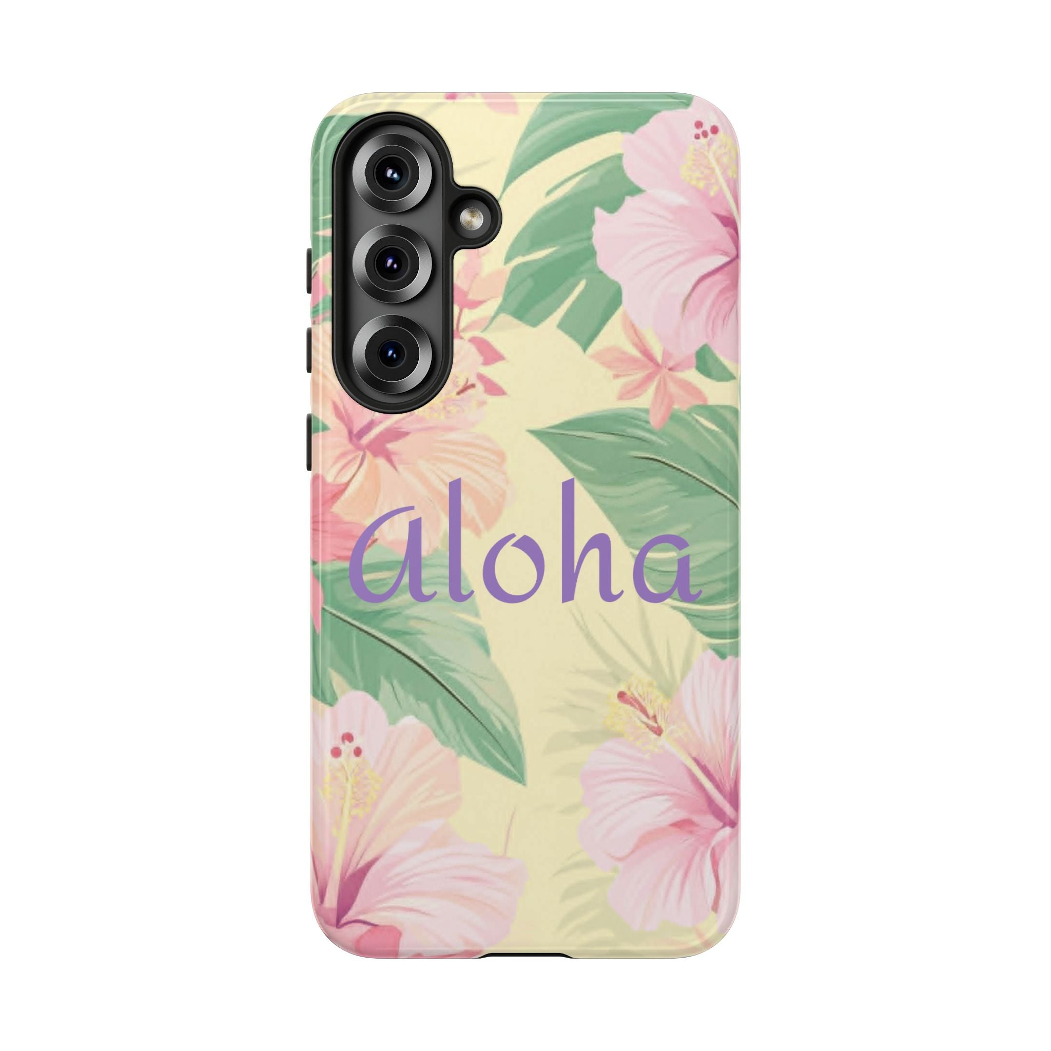 Aloha Floral Tough Phone Case — Tropical Hibiscus Protective Cover