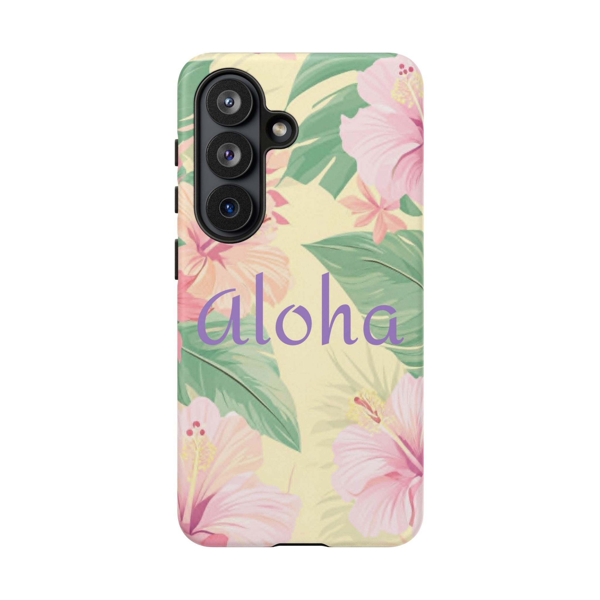 Aloha Floral Tough Phone Case — Tropical Hibiscus Protective Cover