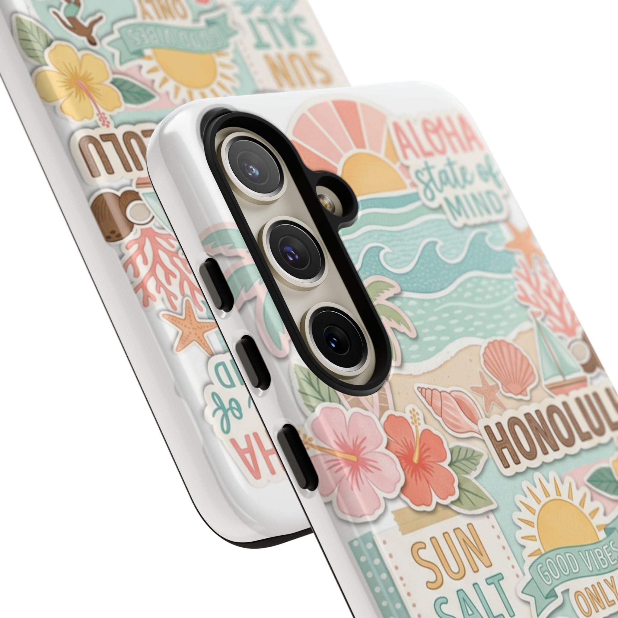 Hawaii Beach Collage Phone Case | Tropical Honolulu Floral Paradise