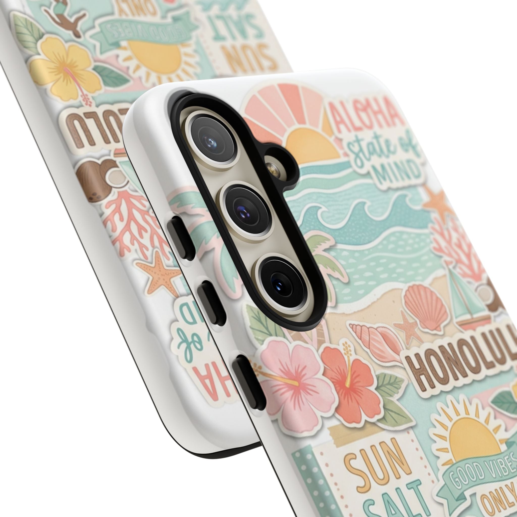 Hawaii Beach Collage Phone Case | Tropical Honolulu Floral Paradise