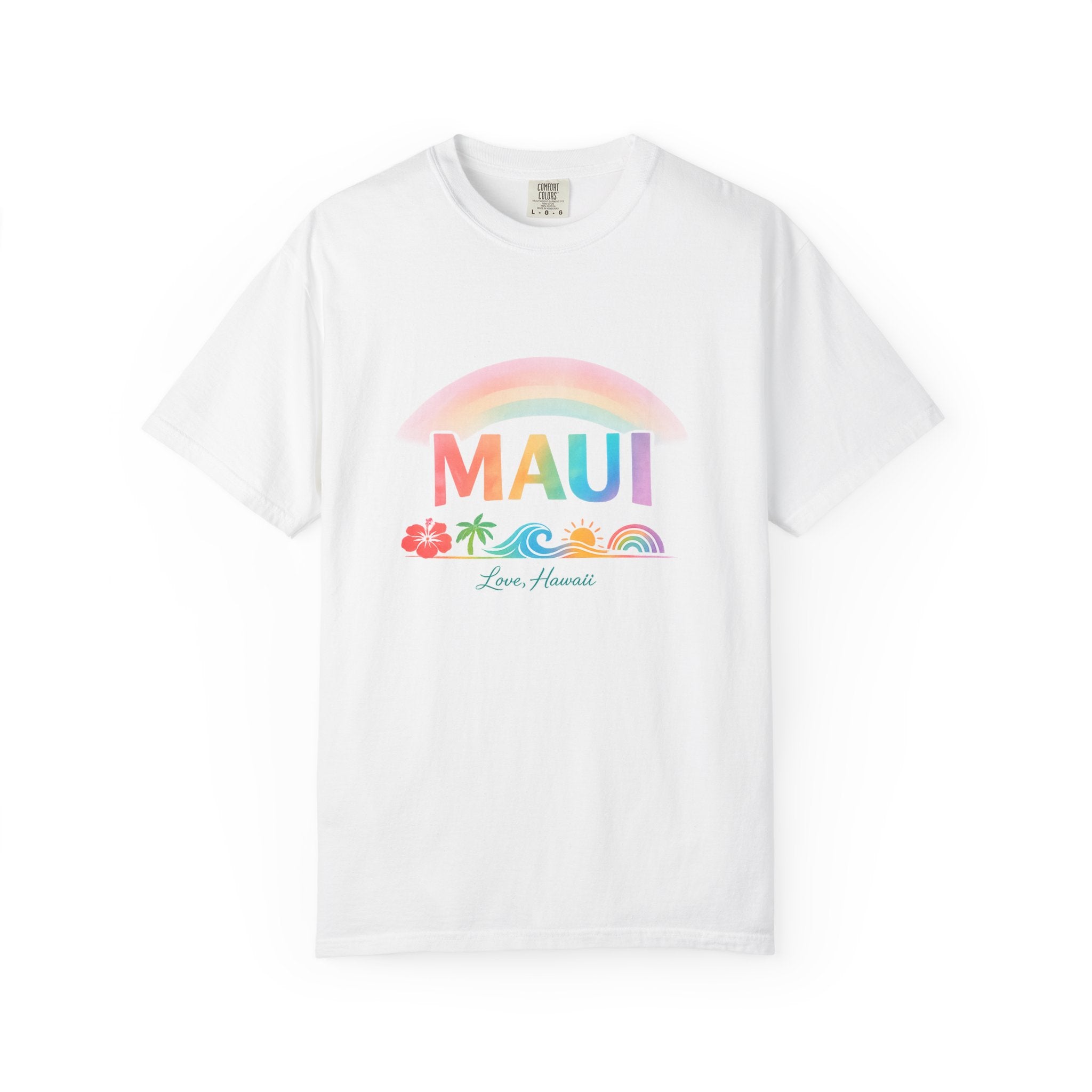 Maui Tropical Rainbow Tee – Love, Hawaii Collection