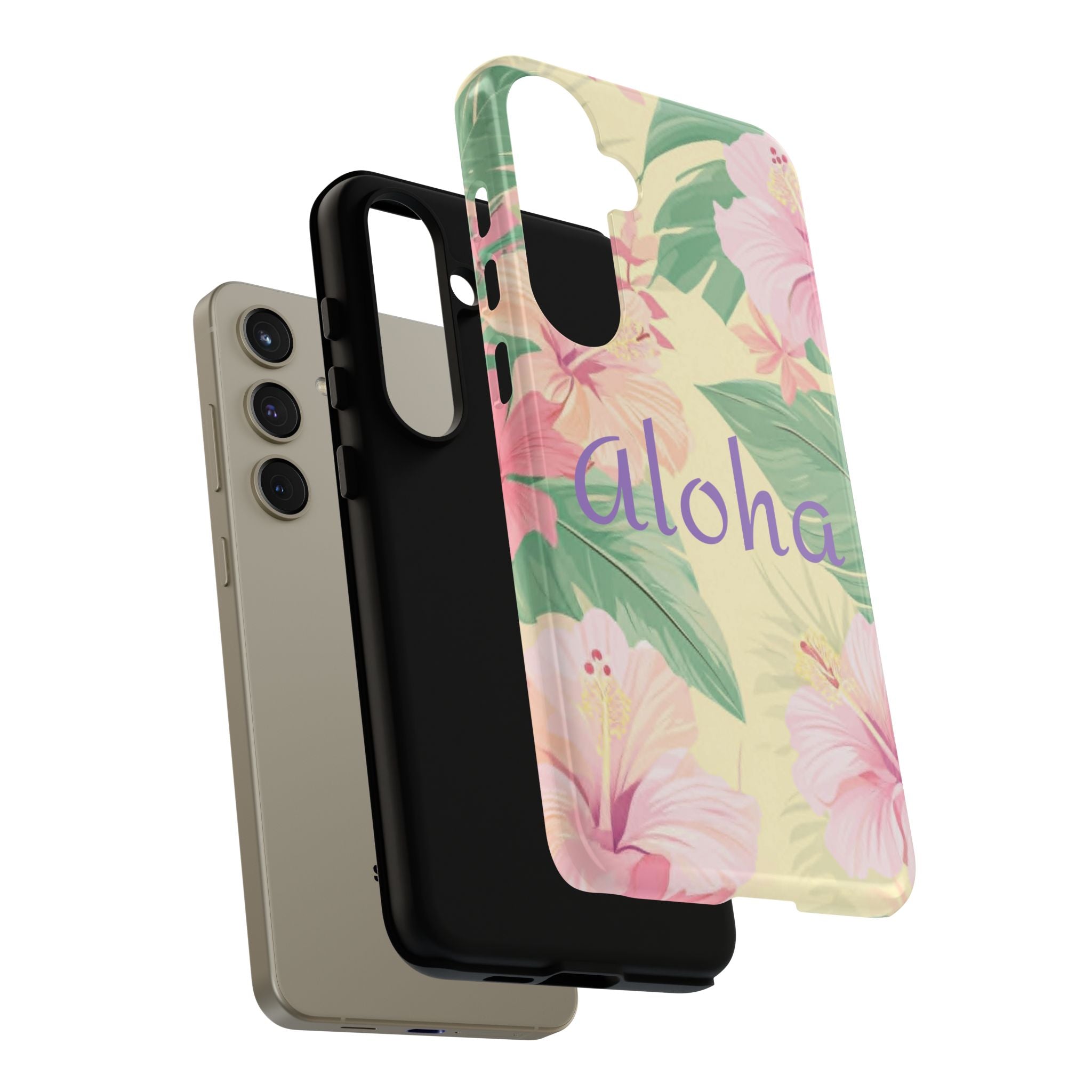 Aloha Floral Tough Phone Case — Tropical Hibiscus Protective Cover