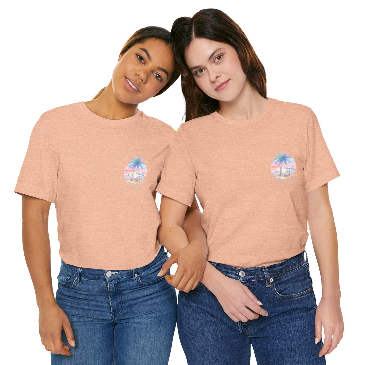 T-Shirt — Lanikai Hawaii Pastel Beach Palm Graphic Tee