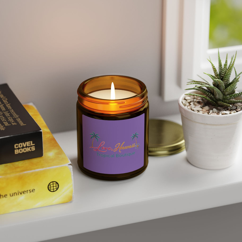 Coconut Apricot Scented Candle — Tropical Boutique Soy Jar (4oz or 9oz)