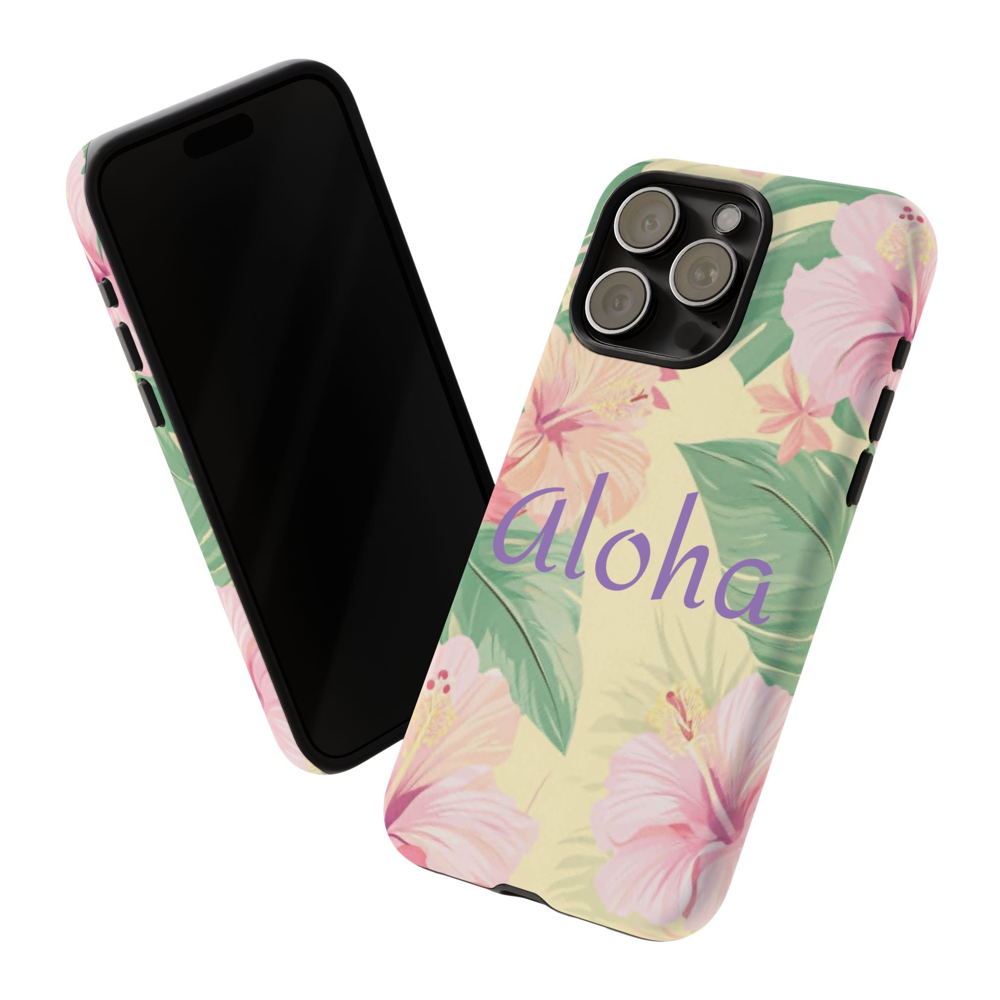 Aloha Floral Tough Phone Case — Tropical Hibiscus Protective Cover