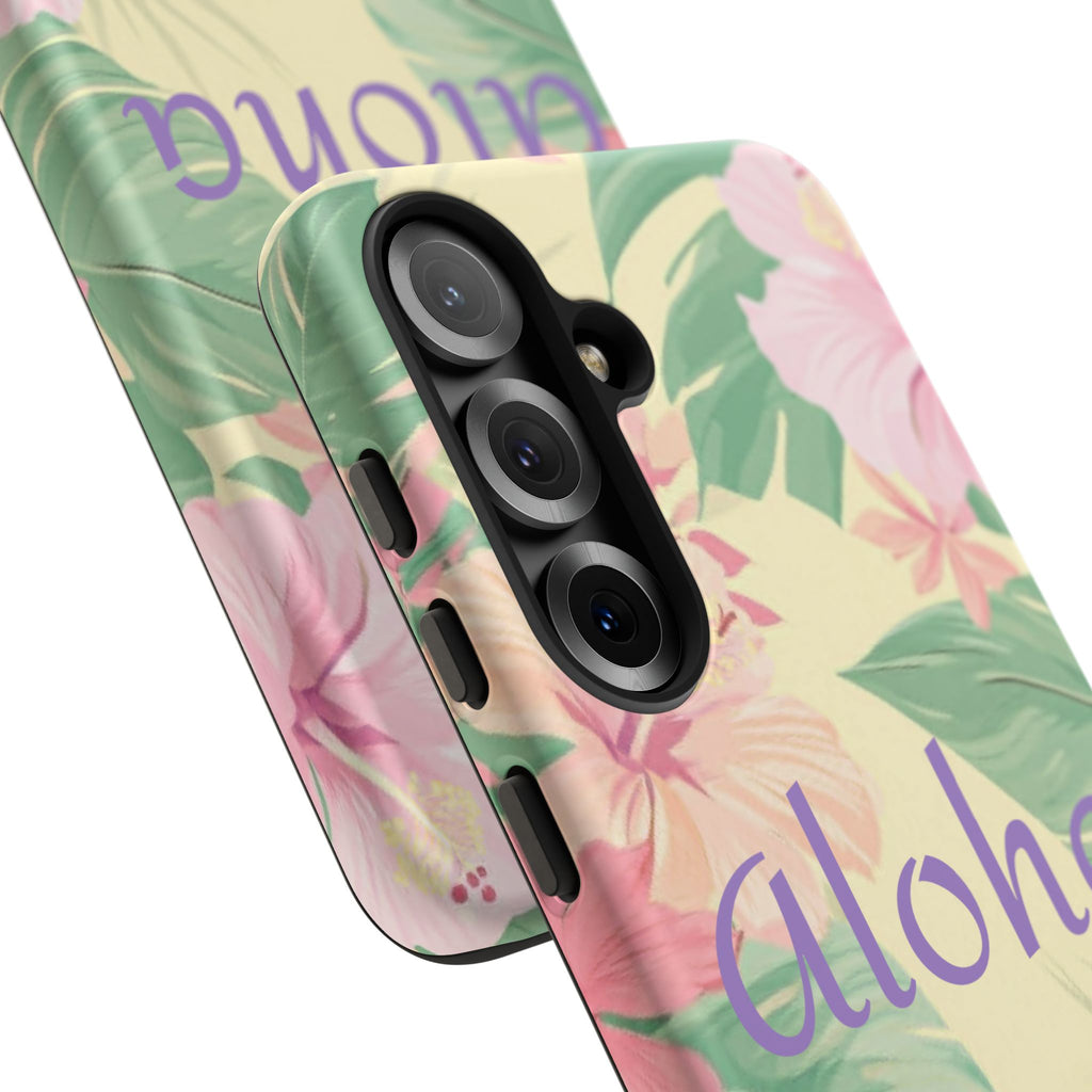 Aloha Floral Tough Phone Case — Tropical Hibiscus Protective Cover