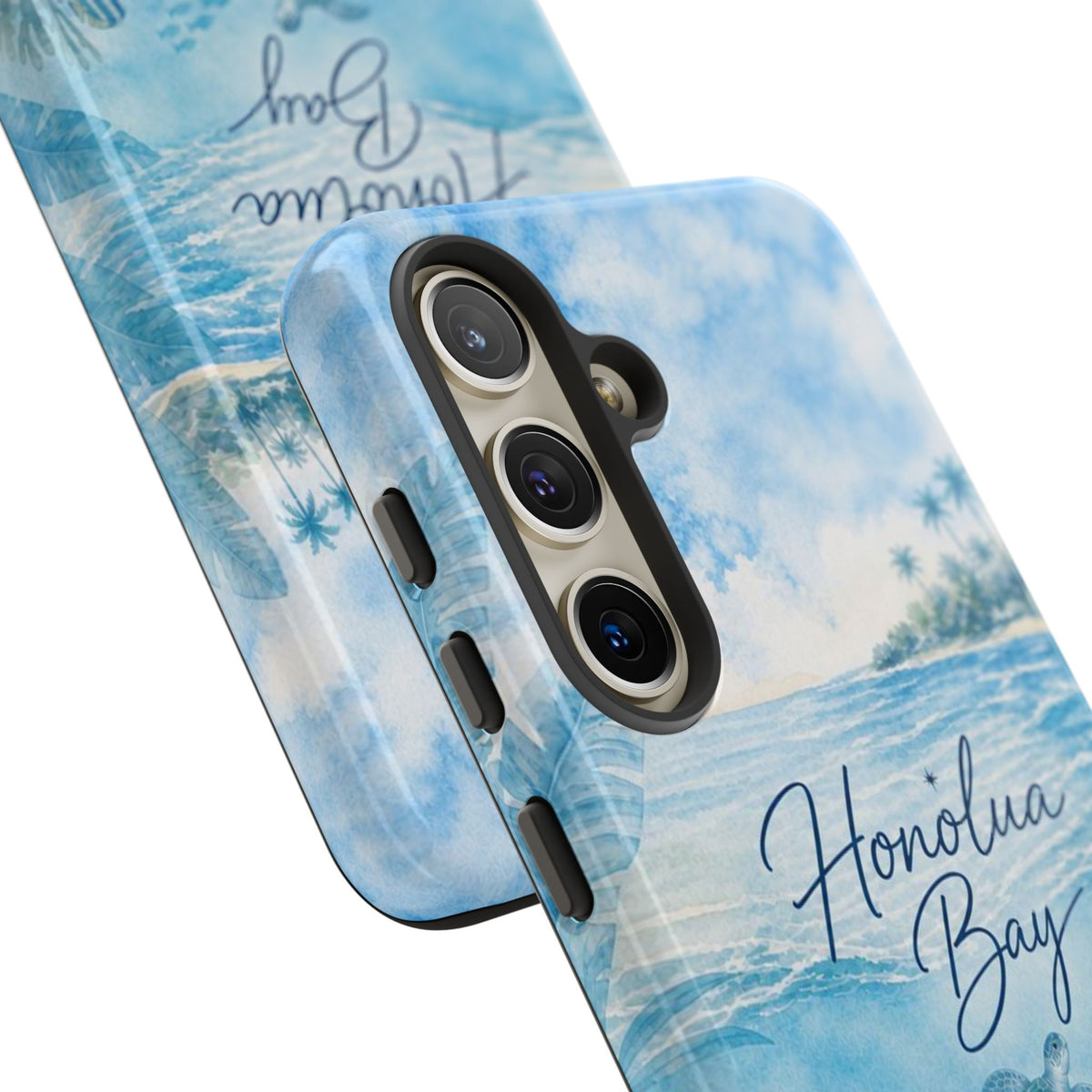 Honolua Bay Hawaii Tough Case | Sea Turtle Ocean Art | Tropical Watercolor Phone Cover