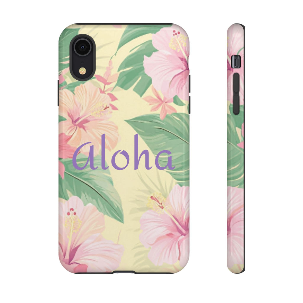 Aloha Floral Tough Phone Case — Tropical Hibiscus Protective Cover