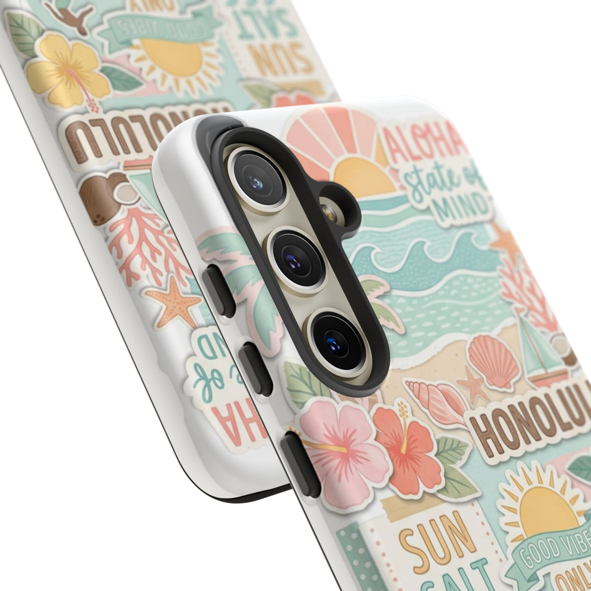 Hawaii Beach Collage Phone Case | Tropical Honolulu Floral Paradise