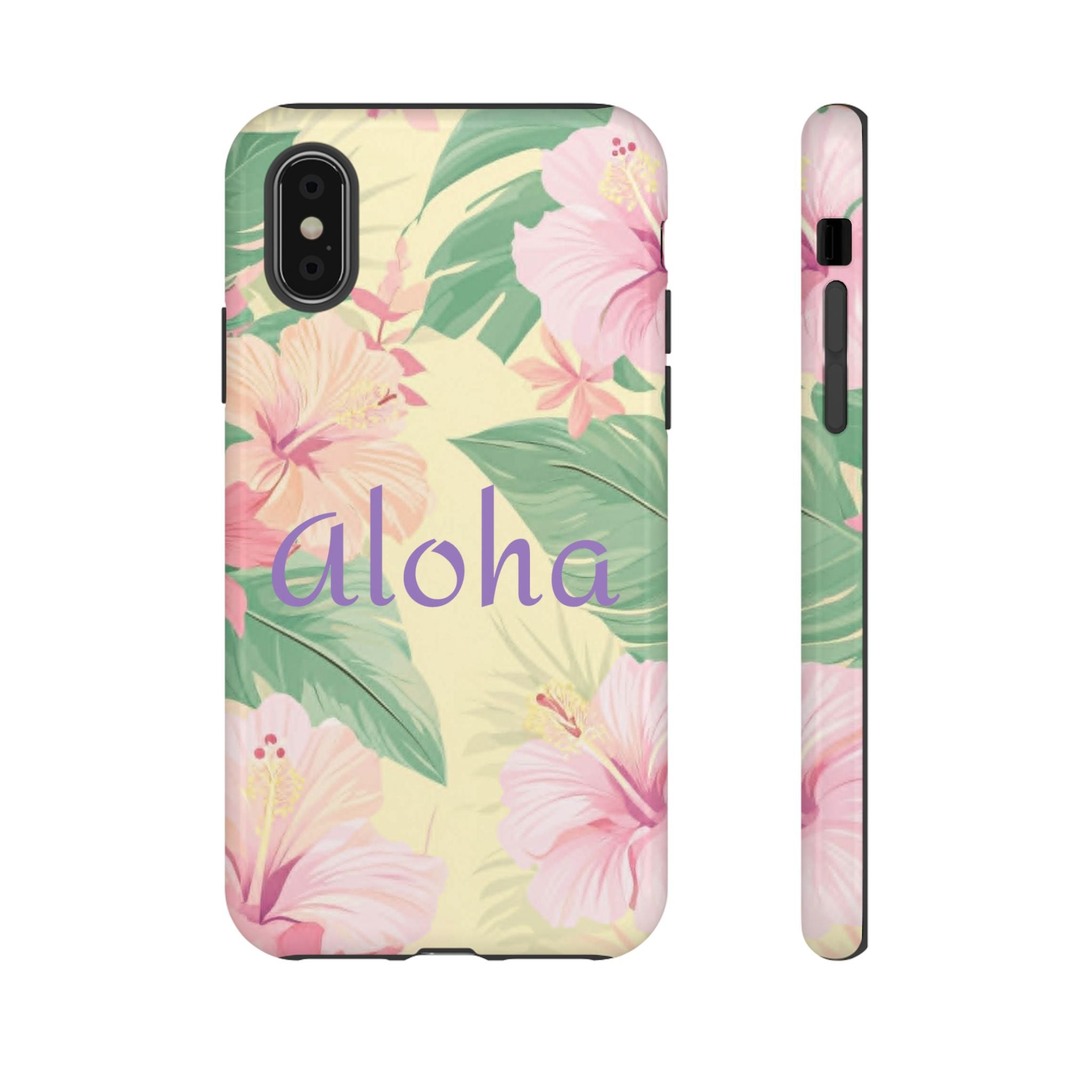 Aloha Floral Tough Phone Case — Tropical Hibiscus Protective Cover