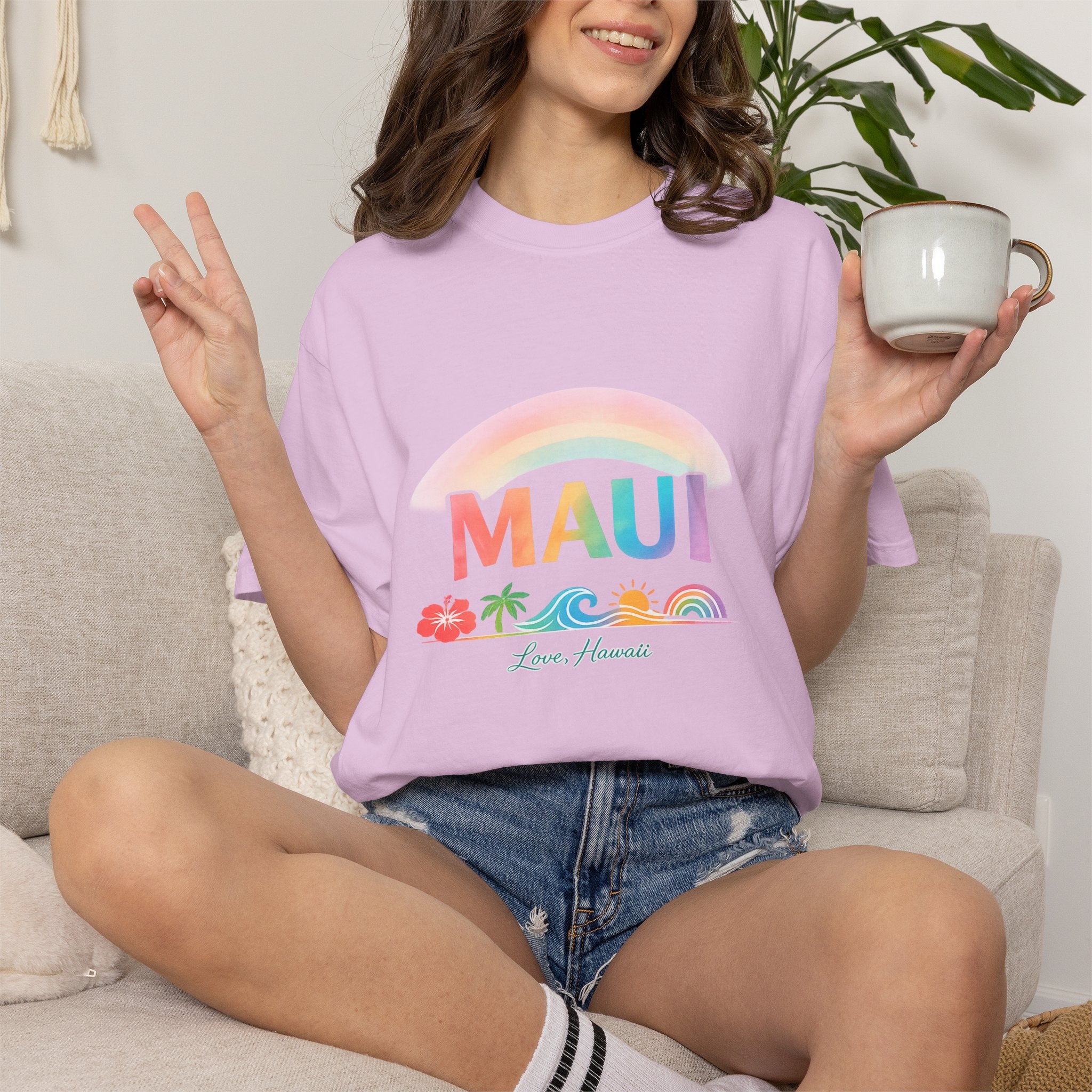 Maui Tropical Rainbow Tee – Love, Hawaii Collection