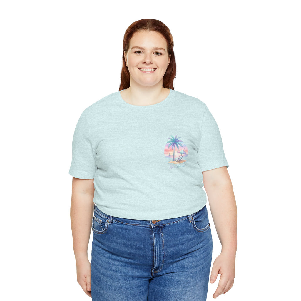 T-Shirt — Lanikai Hawaii Pastel Beach Palm Graphic Tee