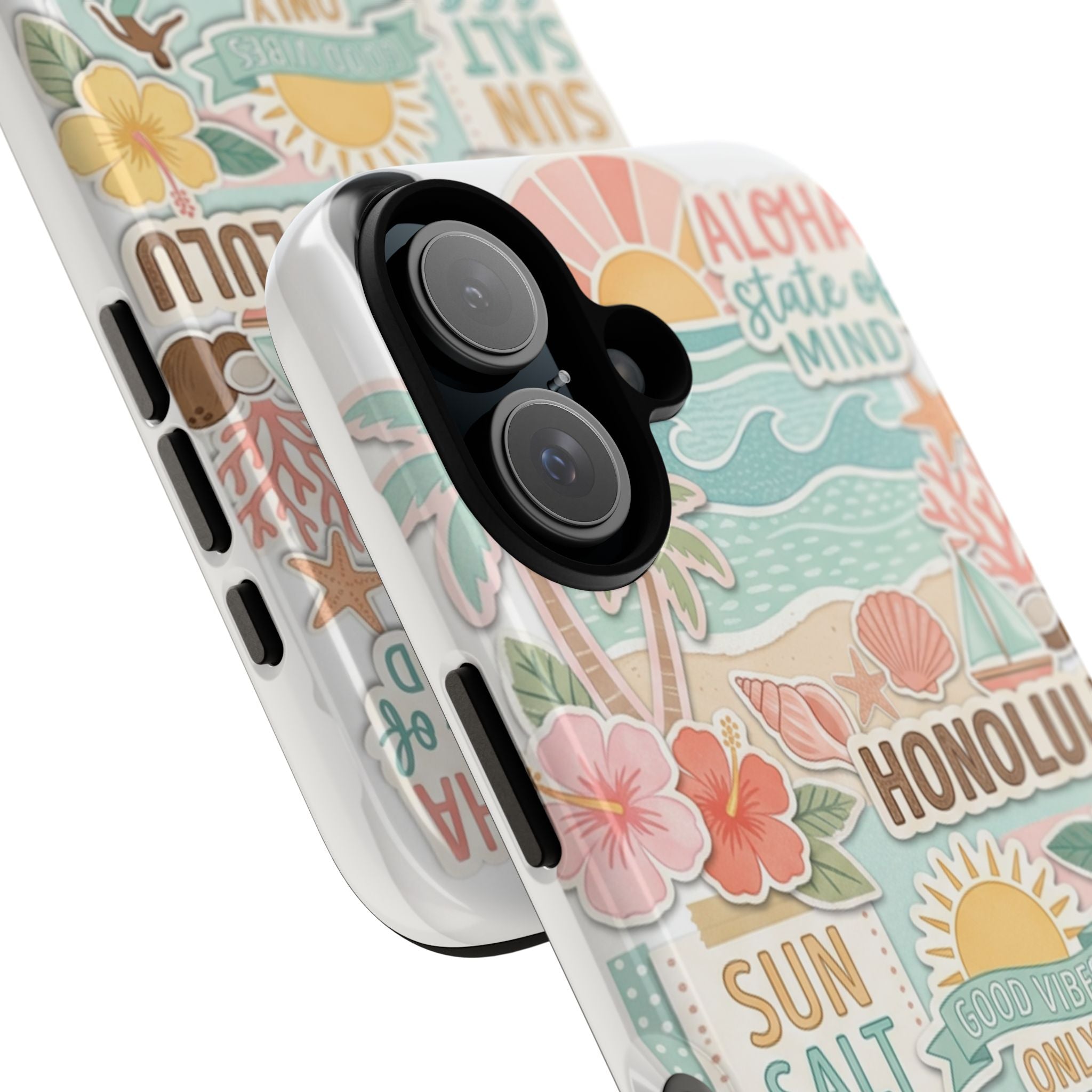Hawaii Beach Collage Phone Case | Tropical Honolulu Floral Paradise