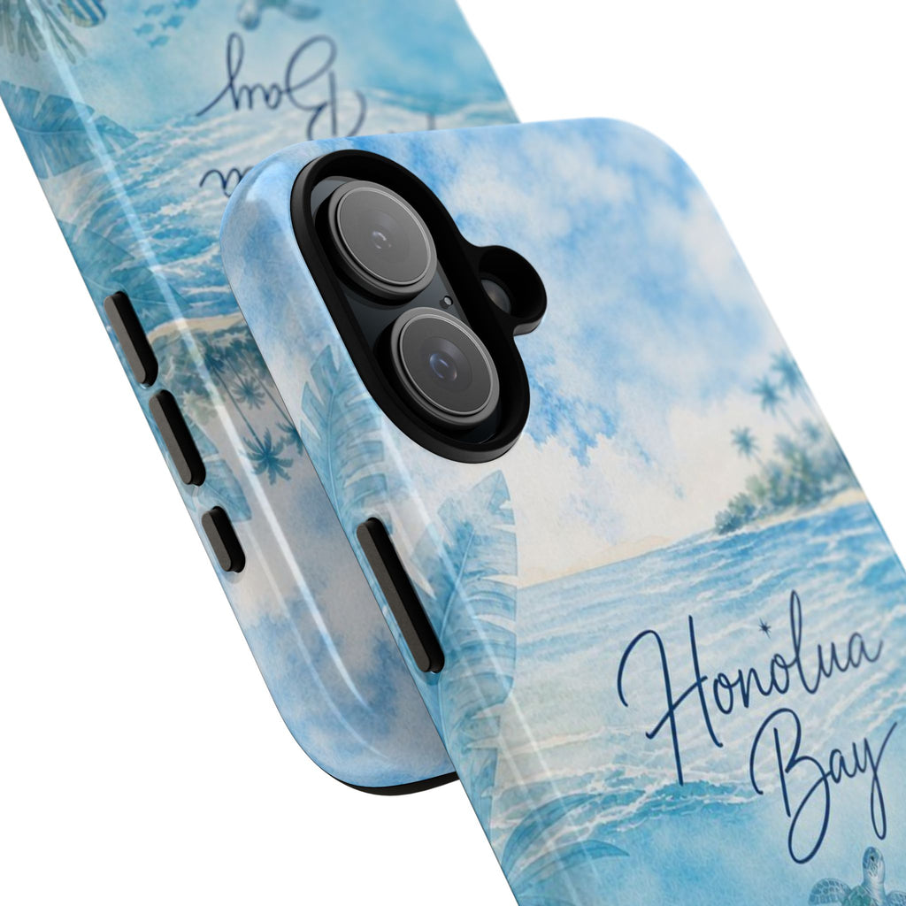 Honolua Bay Hawaii Tough Case | Sea Turtle Ocean Art | Tropical Watercolor Phone Cover