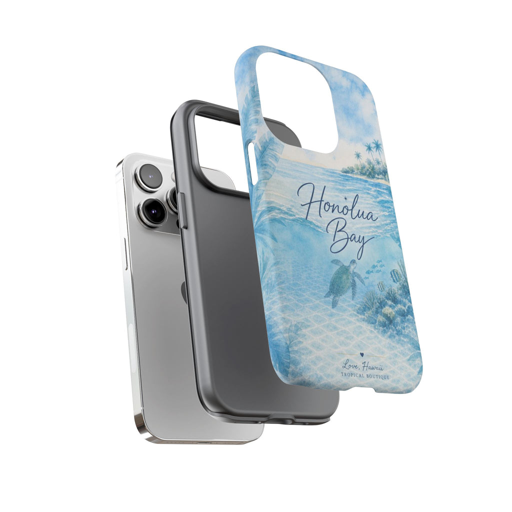Honolua Bay Hawaii Tough Case | Sea Turtle Ocean Art | Tropical Watercolor Phone Cover