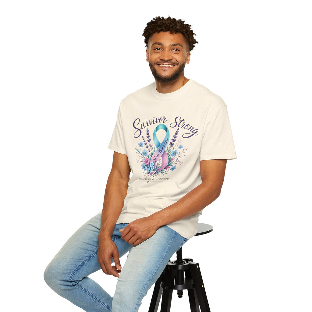Survivor Strong Ribbon T-Shirt — Thyroid & Awareness Support Tee
