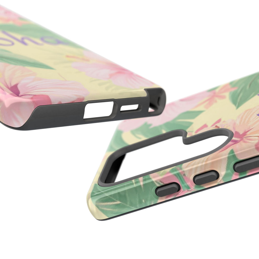 Aloha Floral Tough Phone Case — Tropical Hibiscus Protective Cover
