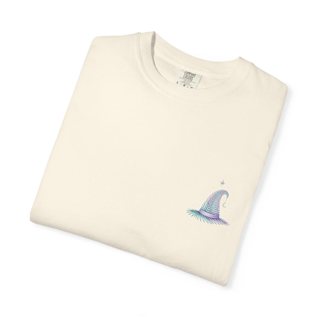 Aloha Witch of Waikiki Shirt- Minimal Witch Hawaiian Tee -Diamond Head Skyline-Hawaii Halloween Shirt