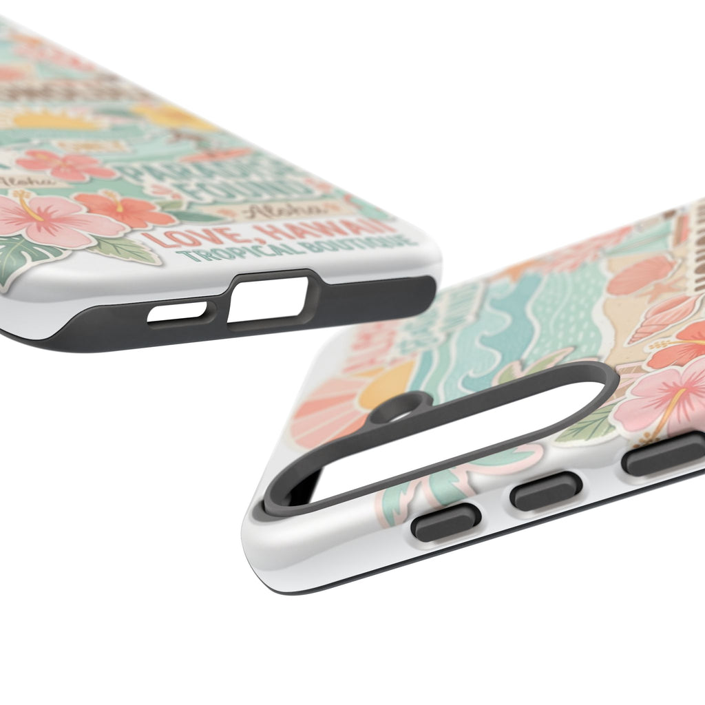 Hawaii Beach Collage Phone Case | Tropical Honolulu Floral Paradise