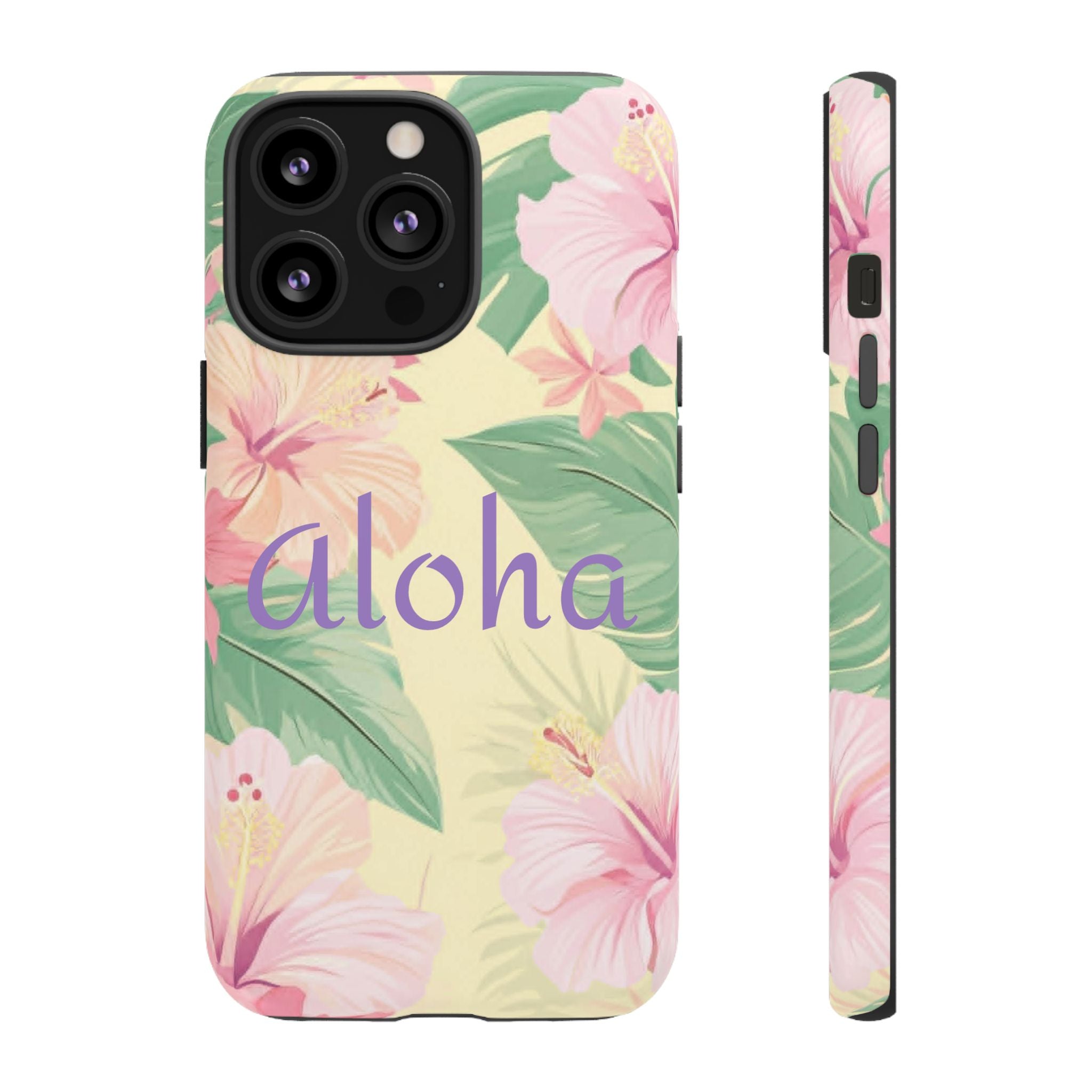 Aloha Floral Tough Phone Case — Tropical Hibiscus Protective Cover