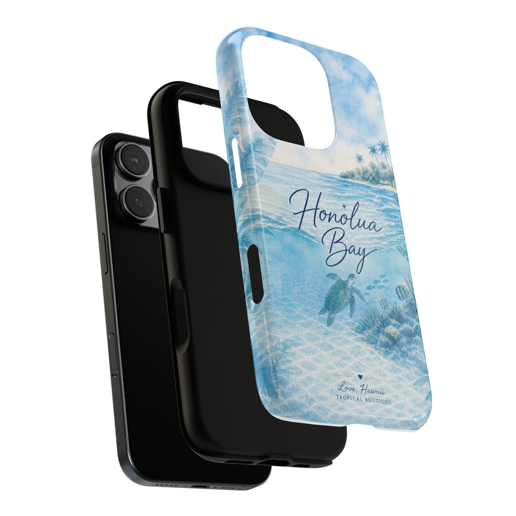 Honolua Bay Hawaii Tough Case | Sea Turtle Ocean Art | Tropical Watercolor Phone Cover