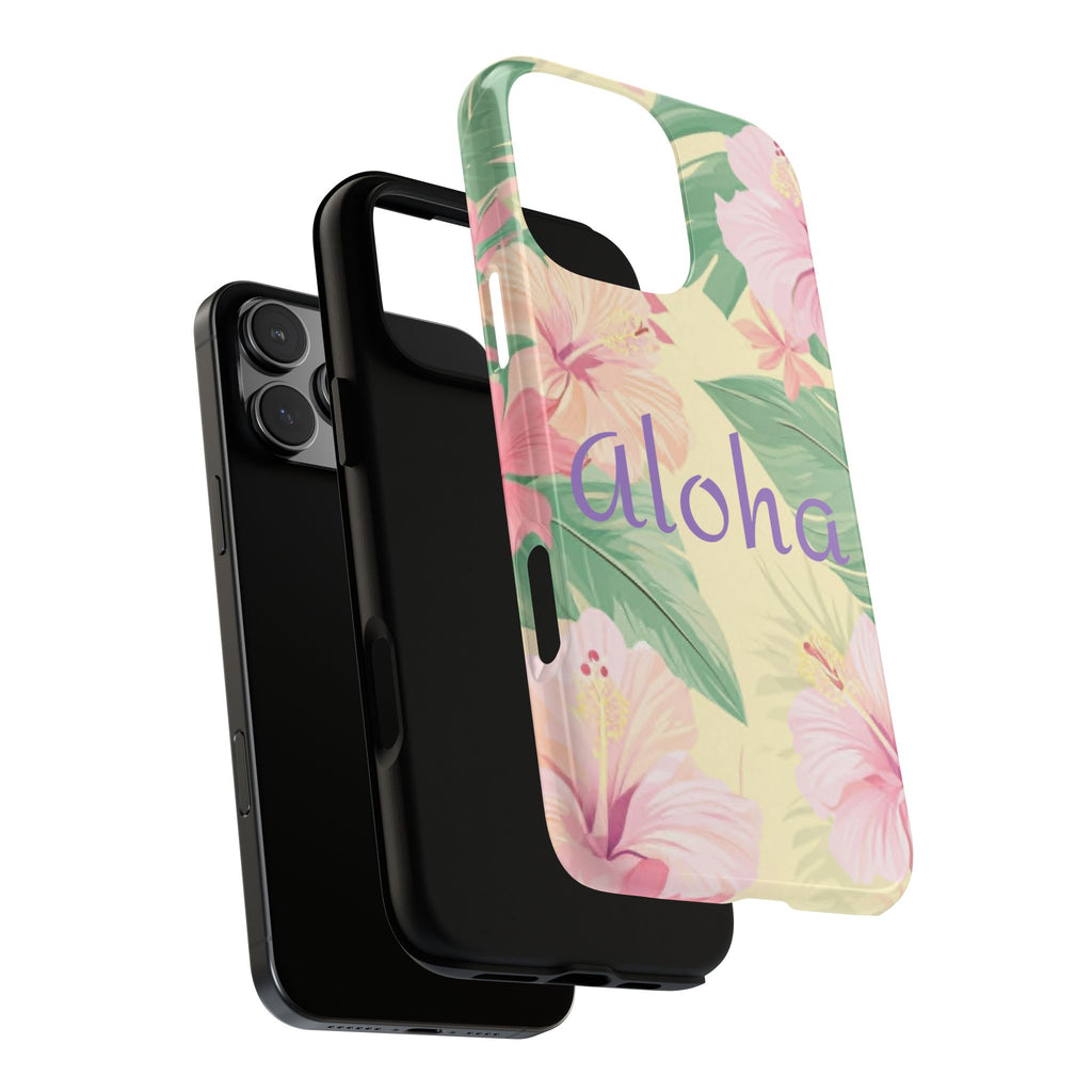Aloha Floral Tough Phone Case — Tropical Hibiscus Protective Cover