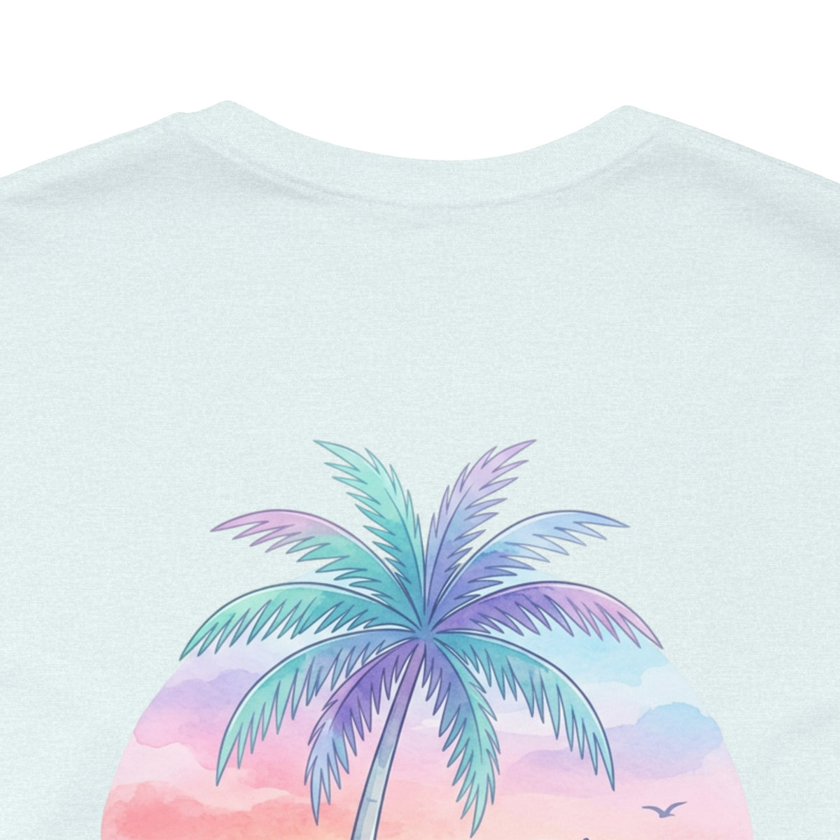 T-Shirt — Lanikai Hawaii Pastel Beach Palm Graphic Tee