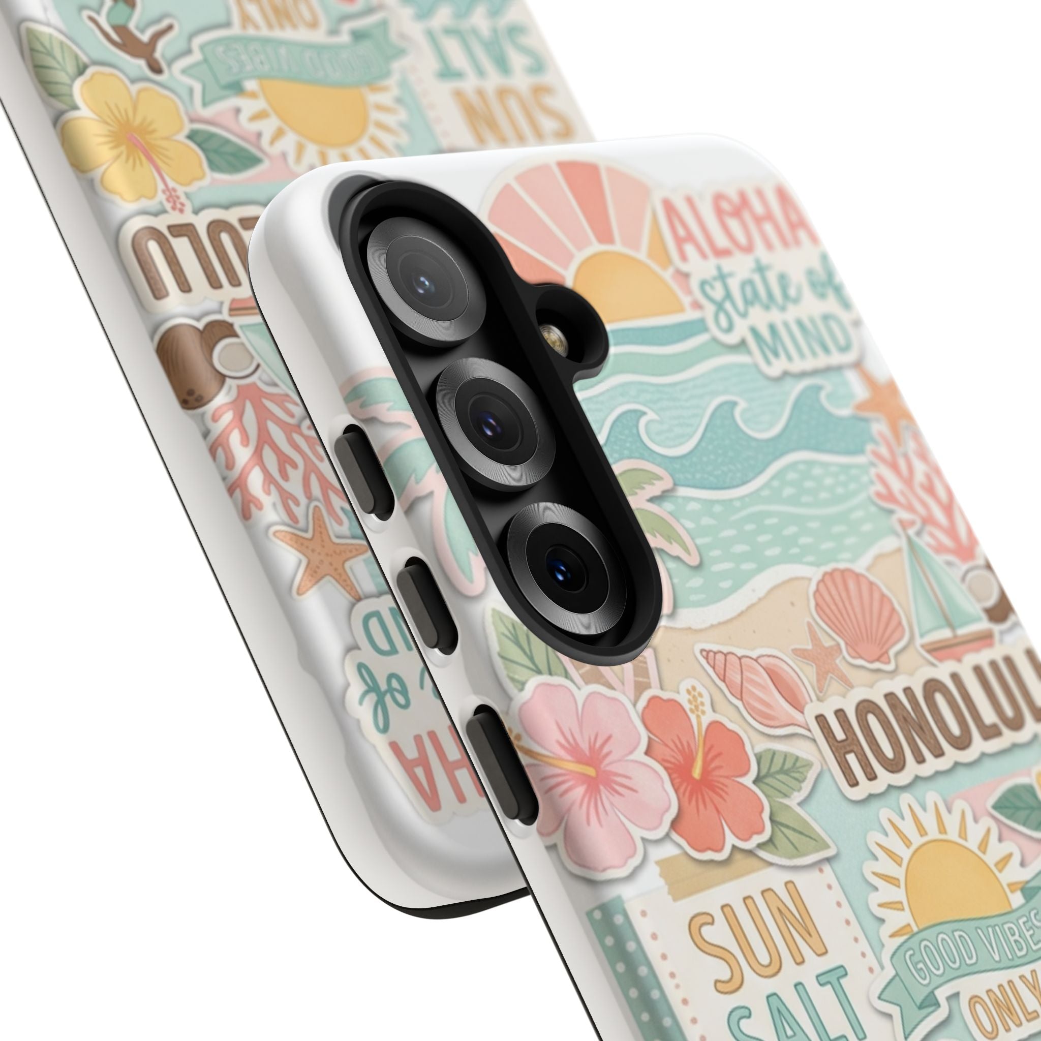 Hawaii Beach Collage Phone Case | Tropical Honolulu Floral Paradise