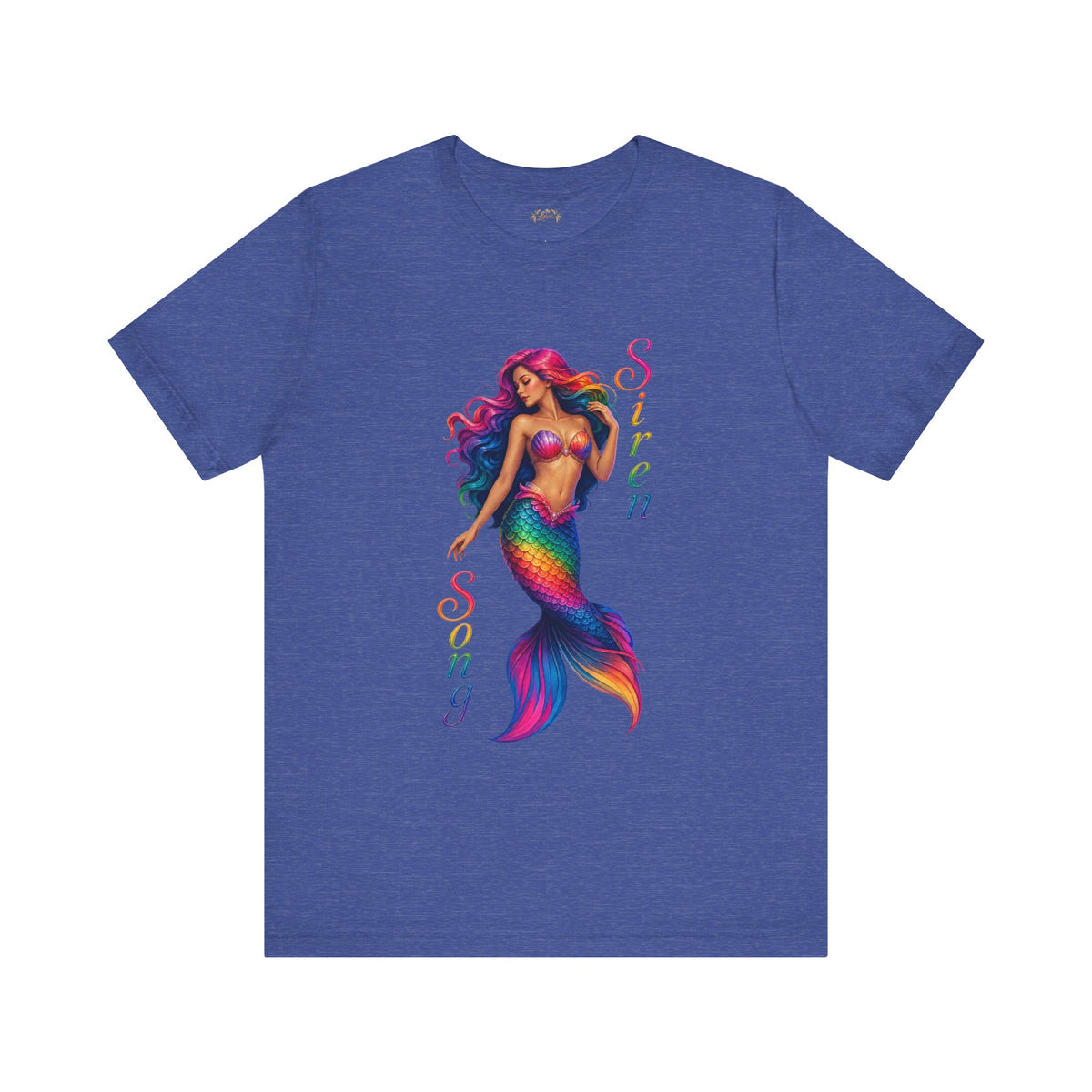 Rainbow Mermaid Siren Song Tee | Colorful Mermaid Illustration T-Shirt