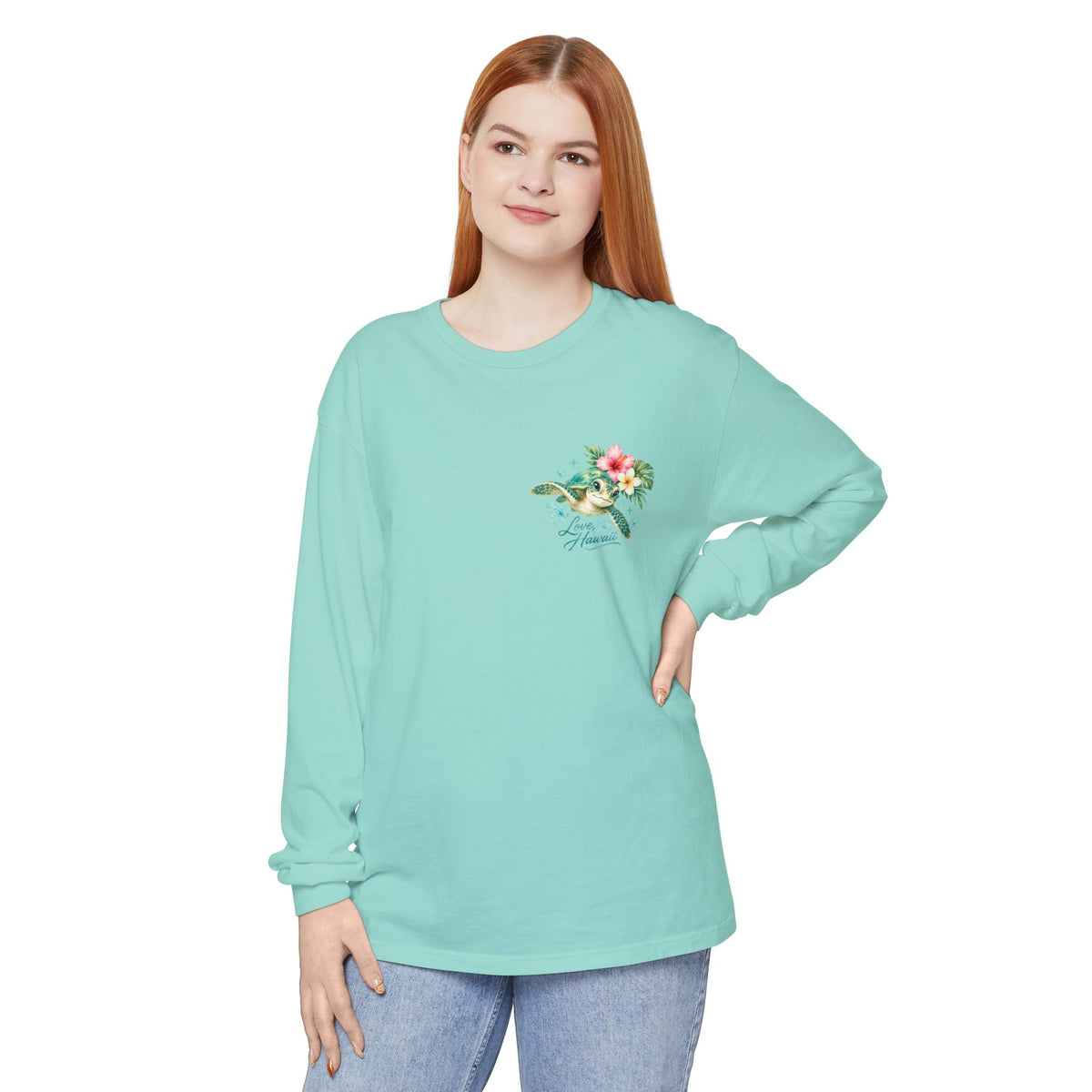 Aloha Little Dreamer| Sea Turtle Long Sleeve T-Shirt | Love Hawaii