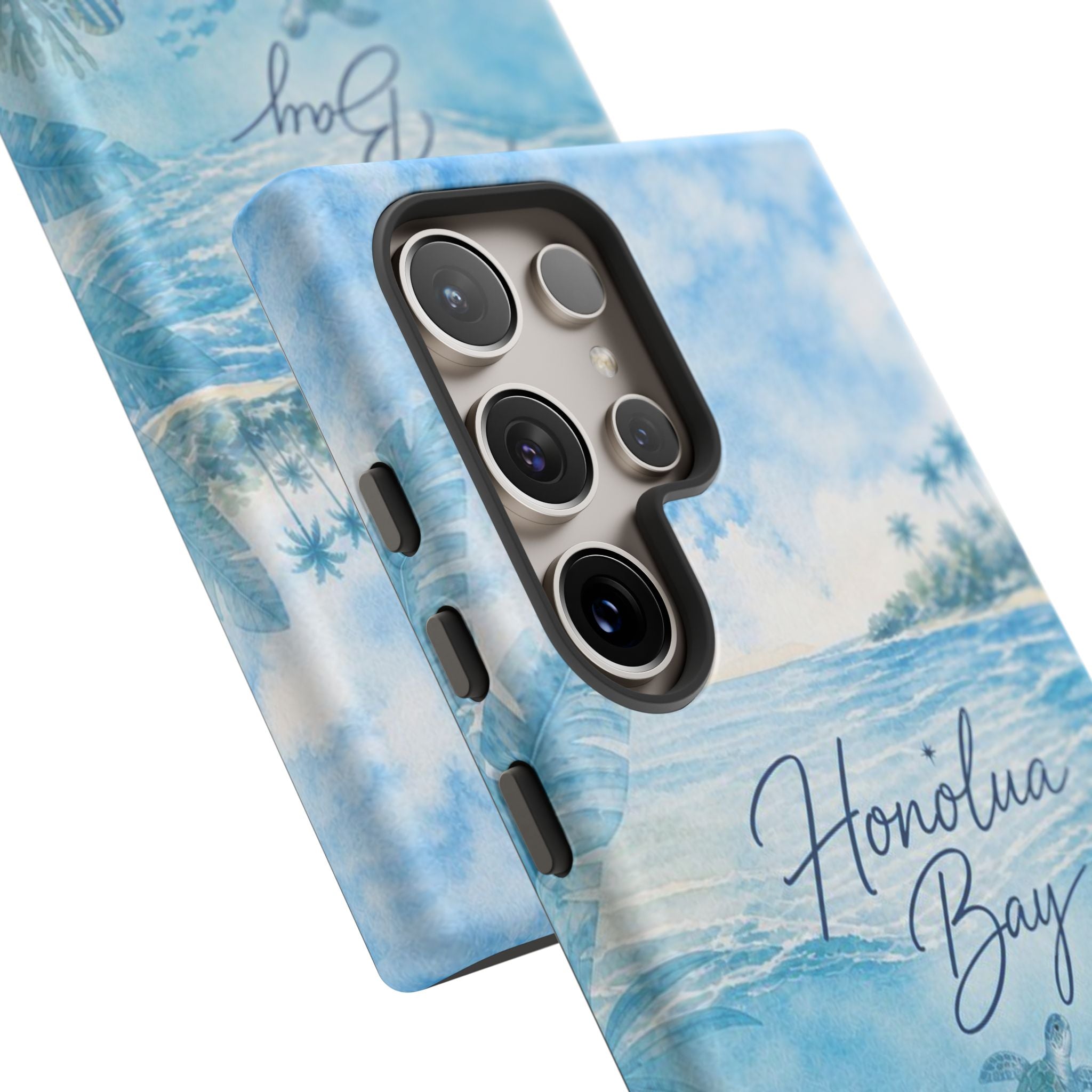 Honolua Bay Hawaii Tough Case | Sea Turtle Ocean Art | Tropical Watercolor Phone Cover