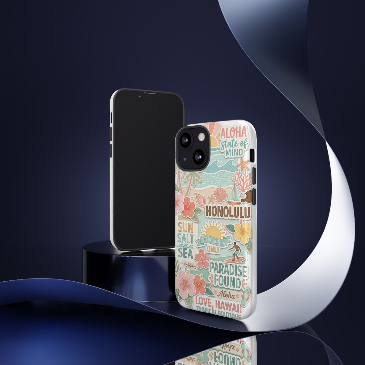 Hawaii Beach Collage Phone Case | Tropical Honolulu Floral Paradise