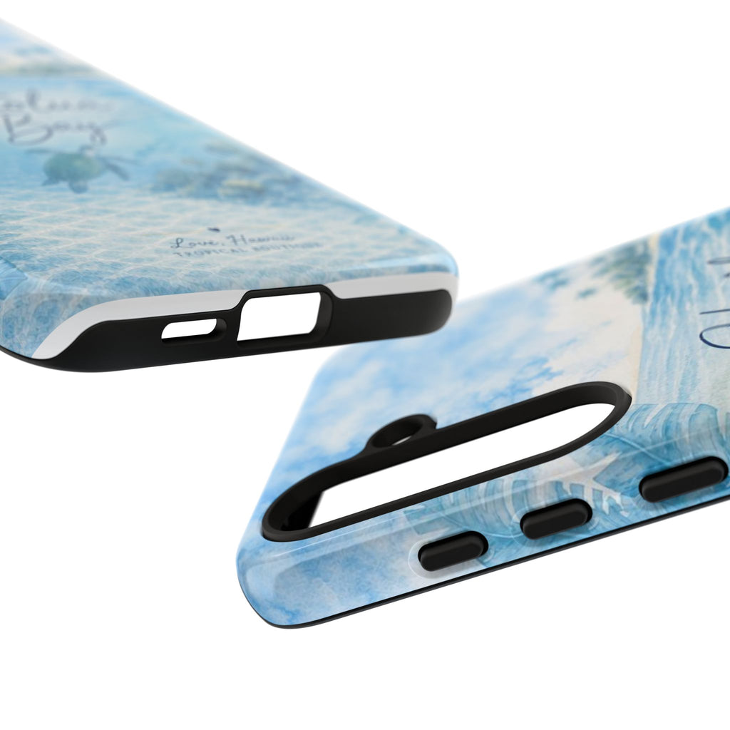 Honolua Bay Hawaii Tough Case | Sea Turtle Ocean Art | Tropical Watercolor Phone Cover