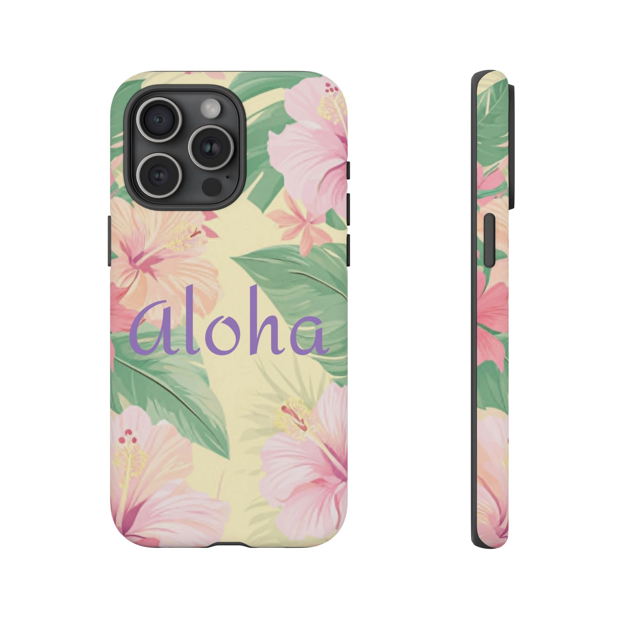 Aloha Floral Tough Phone Case — Tropical Hibiscus Protective Cover