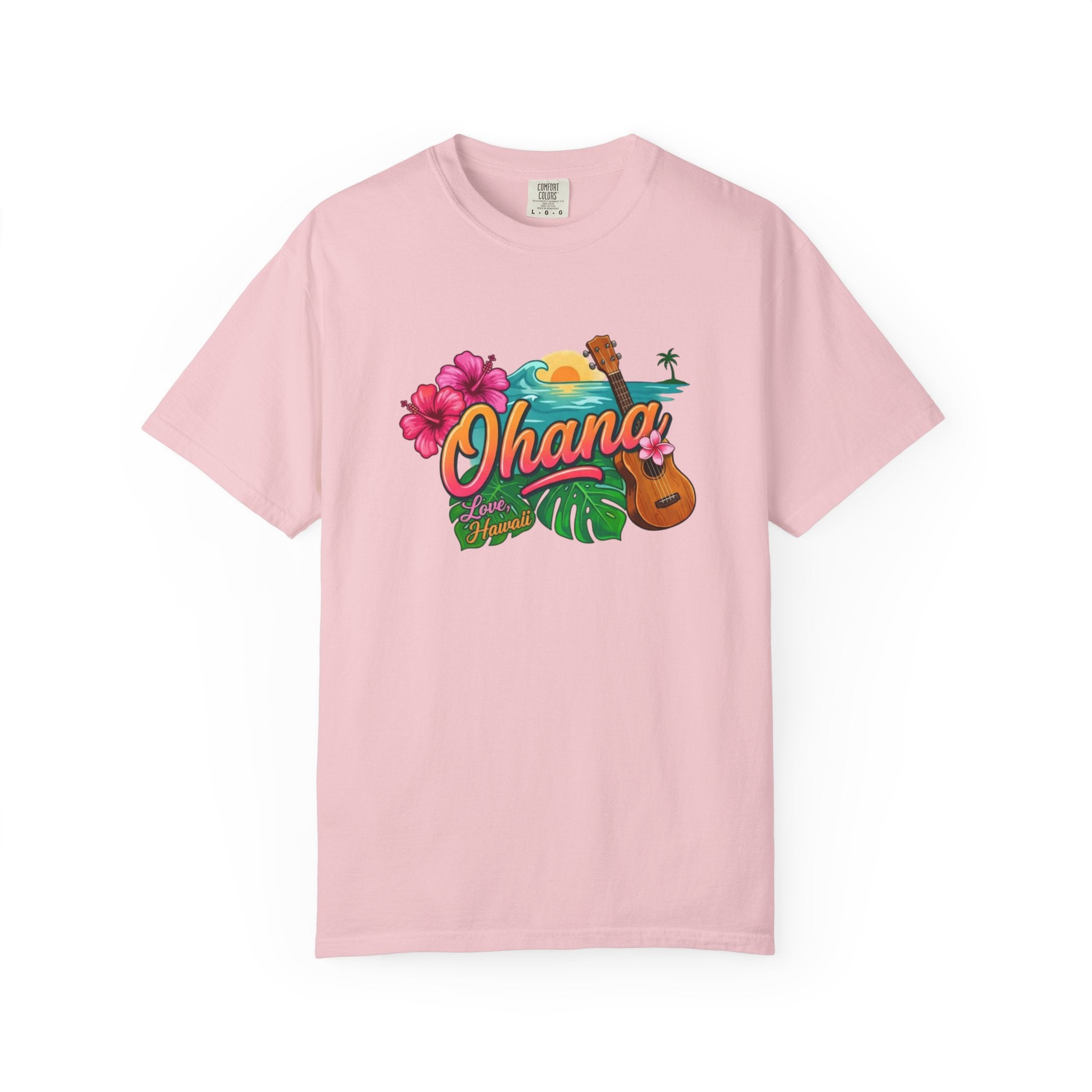 Ohana Tropical Sunset Tee-Love, Hawaii Collection