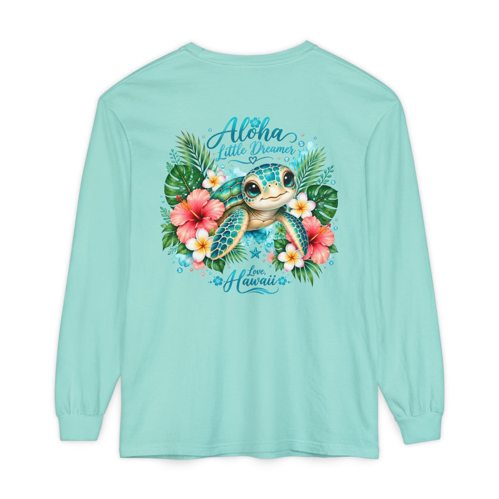 Aloha Little Dreamer| Sea Turtle Long Sleeve T-Shirt | Love Hawaii