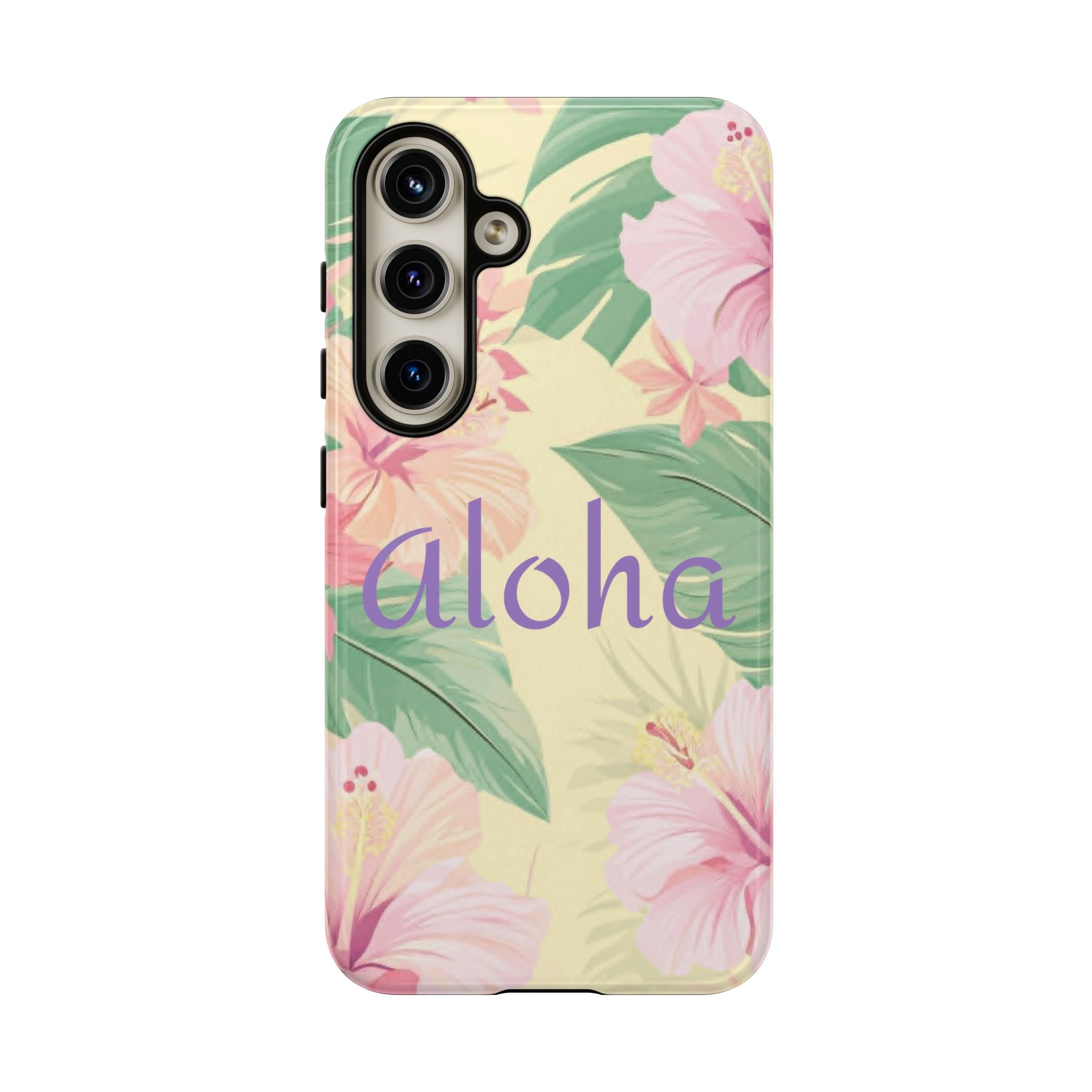 Aloha Floral Tough Phone Case — Tropical Hibiscus Protective Cover