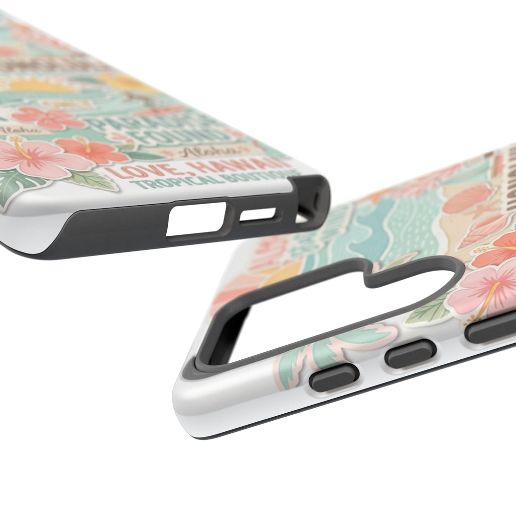 Hawaii Beach Collage Phone Case | Tropical Honolulu Floral Paradise