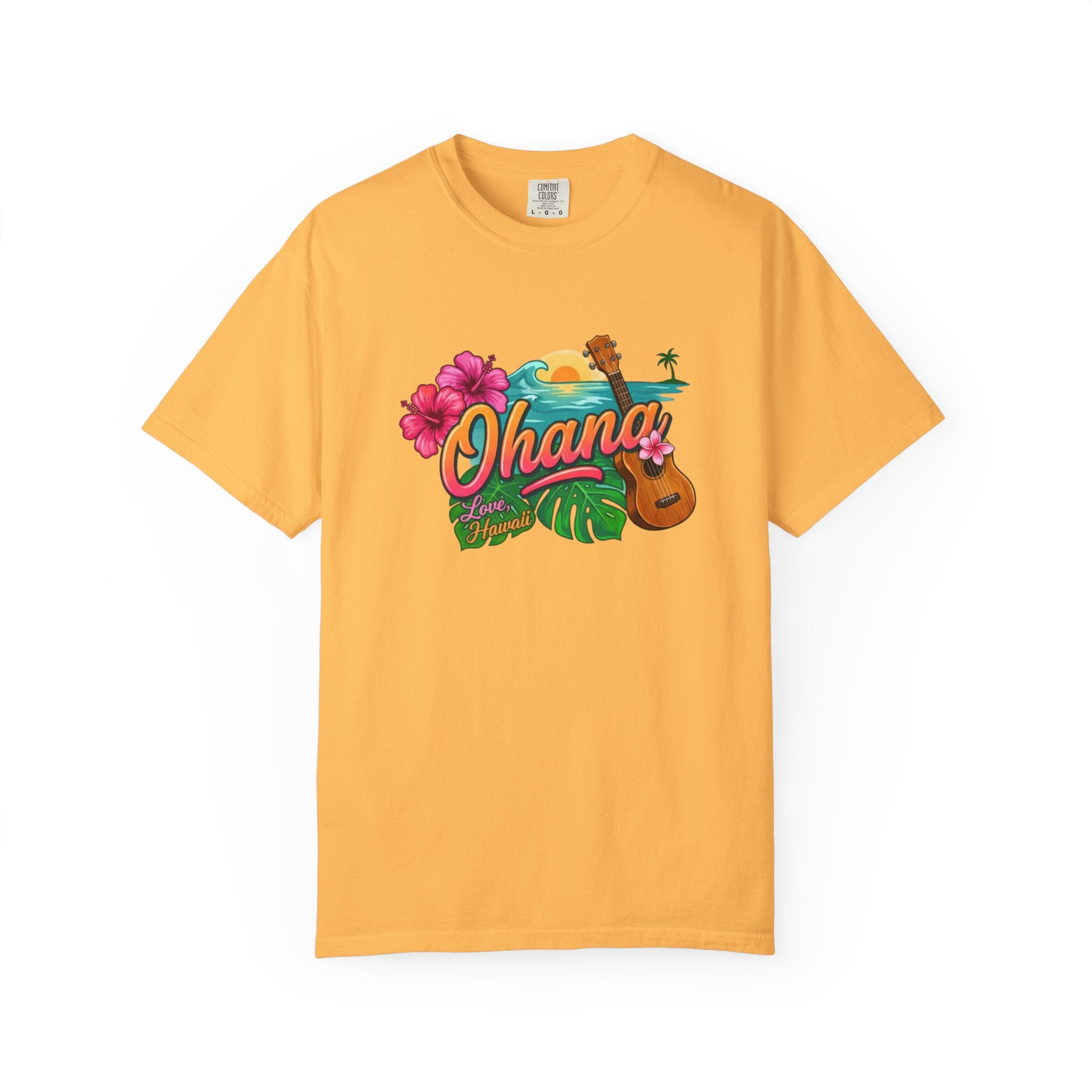 Ohana Tropical Sunset Tee-Love, Hawaii Collection