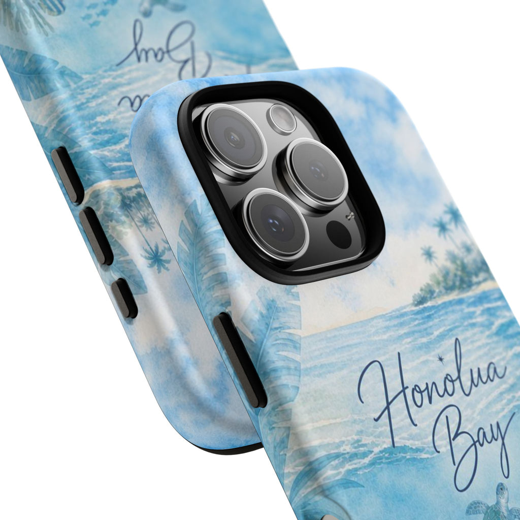 Honolua Bay Hawaii Tough Case | Sea Turtle Ocean Art | Tropical Watercolor Phone Cover