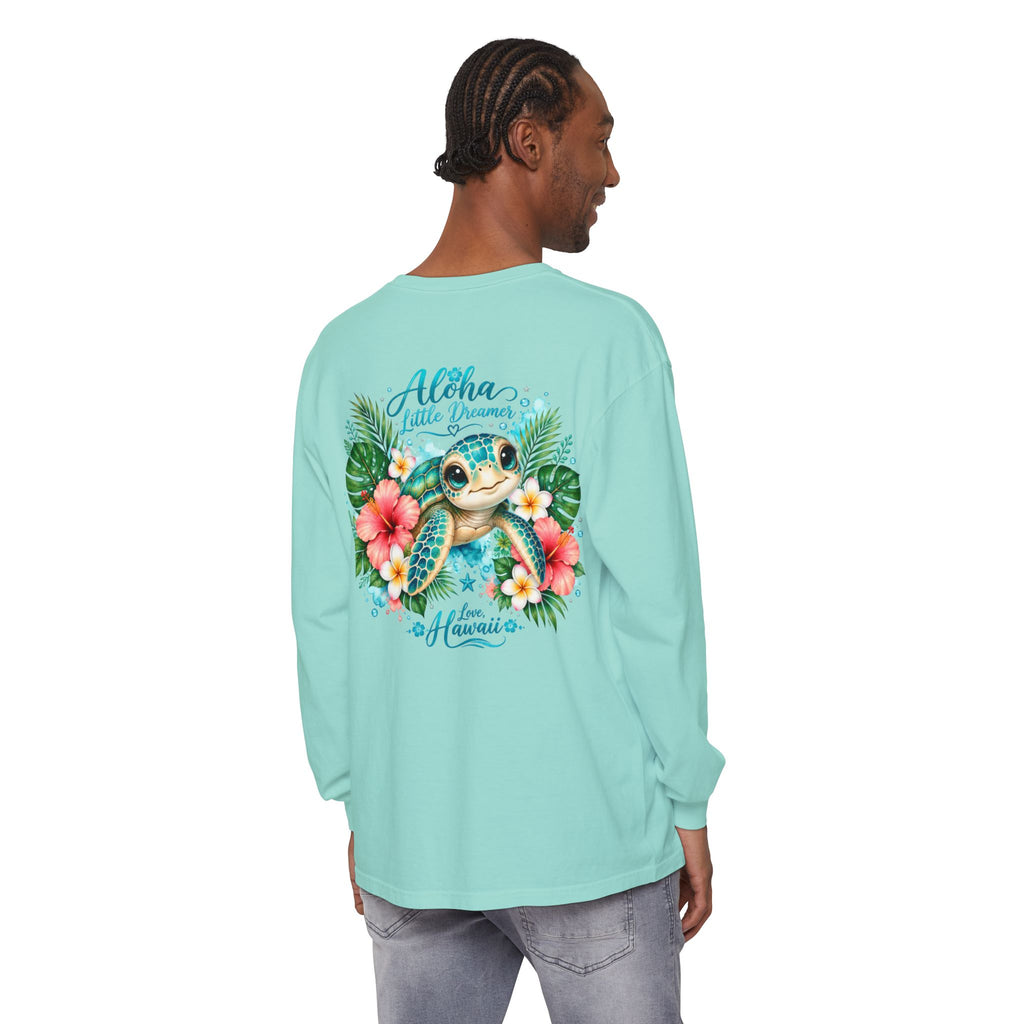 Aloha Little Dreamer| Sea Turtle Long Sleeve T-Shirt | Love Hawaii
