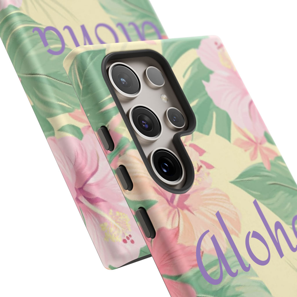 Aloha Floral Tough Phone Case — Tropical Hibiscus Protective Cover