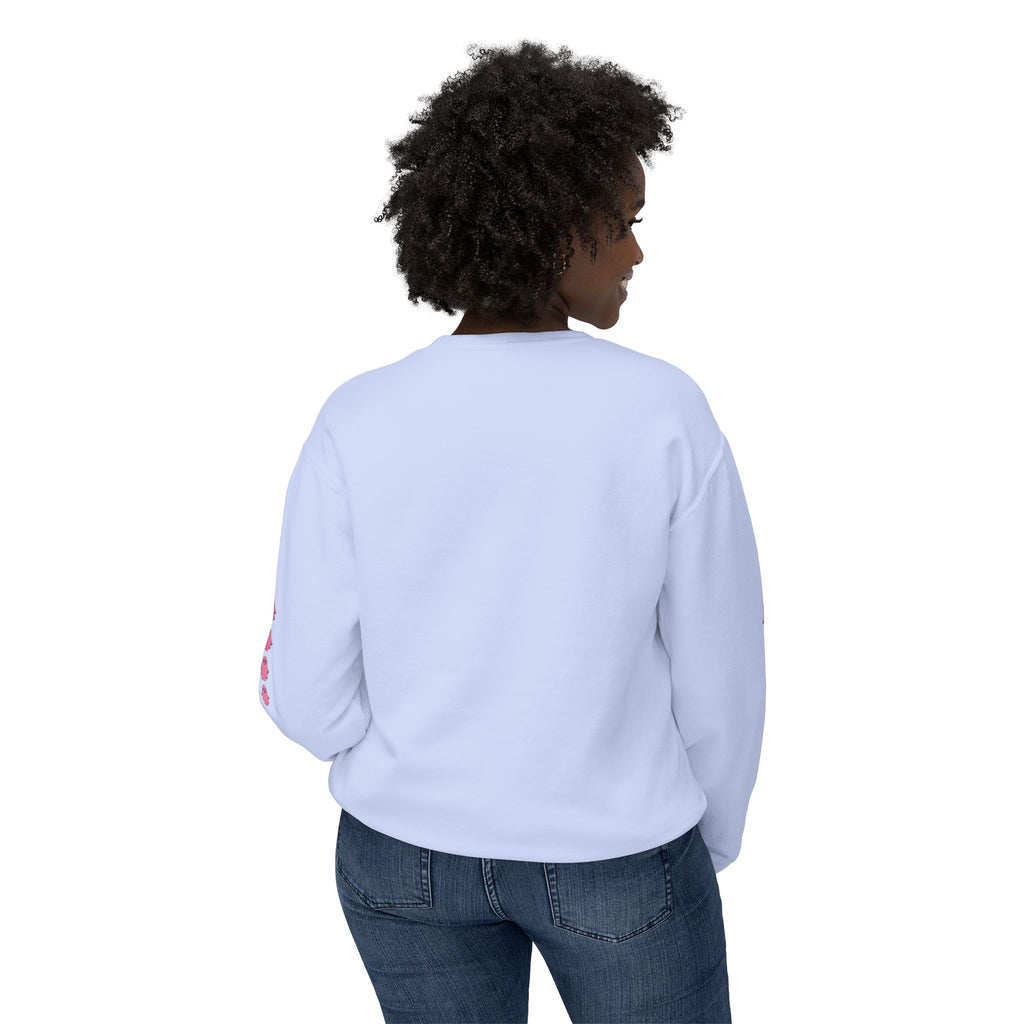 Floral Ghost Crewneck Sweatshirt | Ghost with Pink Flowers-Love, Hawaii Halloween