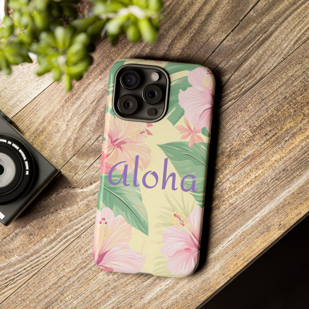 Aloha Floral Tough Phone Case — Tropical Hibiscus Protective Cover