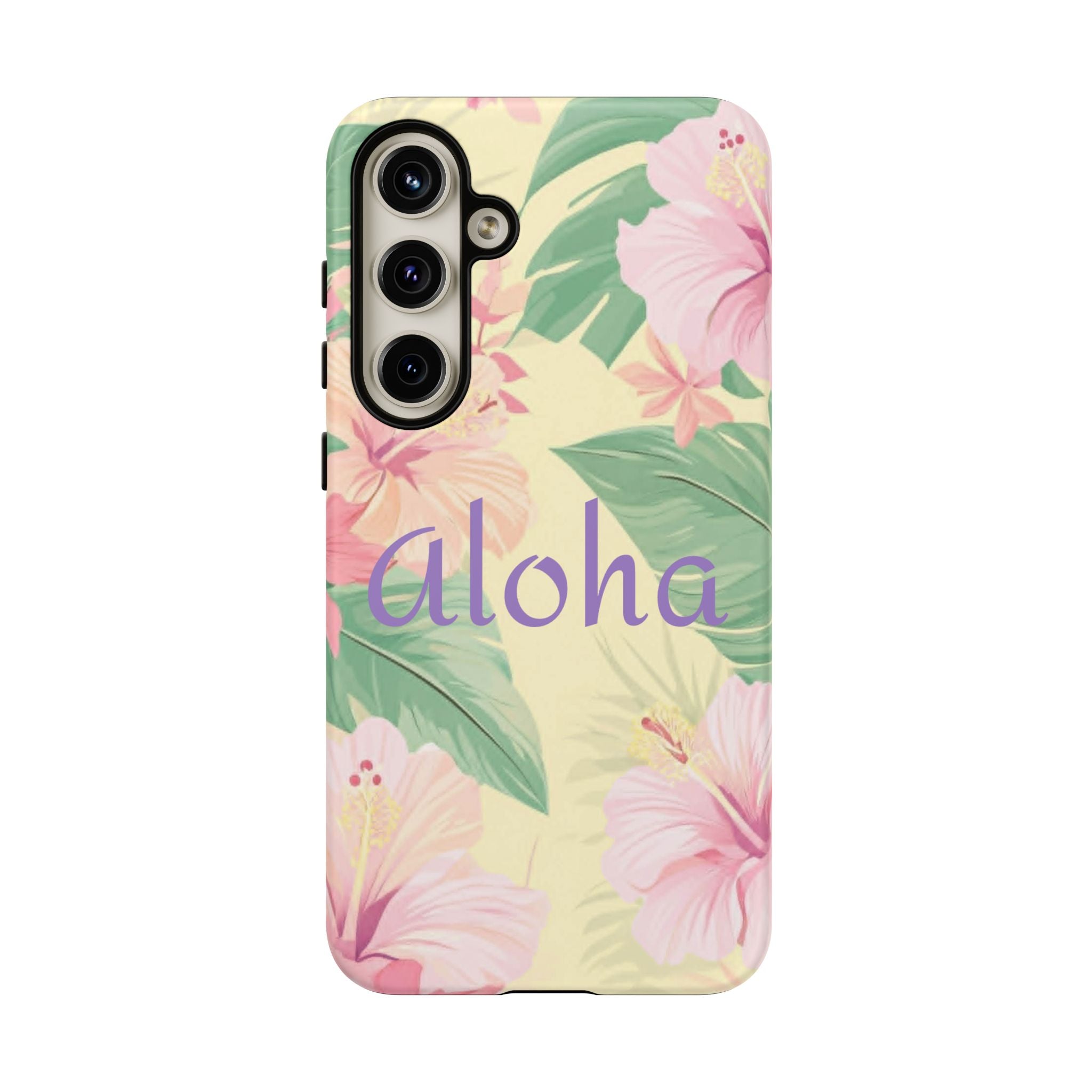 Aloha Floral Tough Phone Case — Tropical Hibiscus Protective Cover