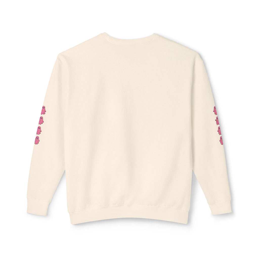 Floral Ghost Crewneck Sweatshirt | Ghost with Pink Flowers-Love, Hawaii Halloween