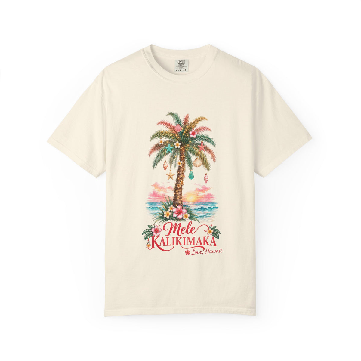 Mele Kalikimaka Hawaiian Christmas Shirt | Love, Hawaii